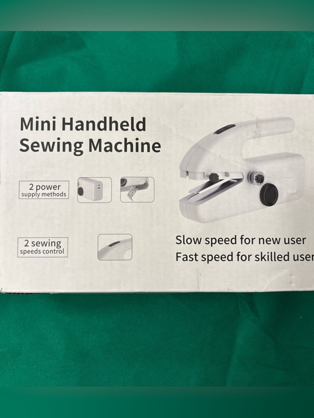 Mini Handheld Sewing Machine in White New in box sealed